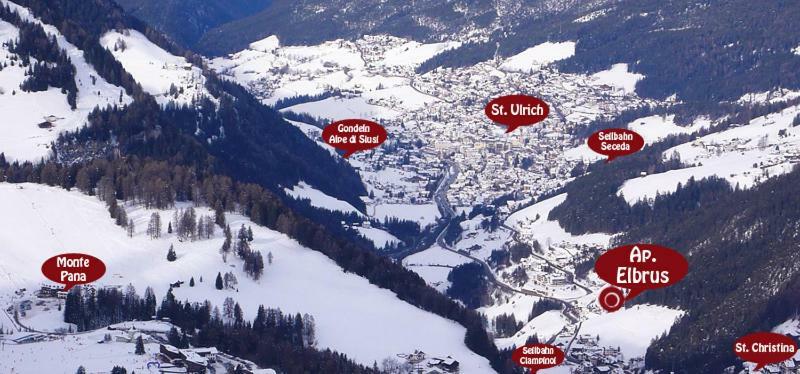 Appartamenti Elbrus Santa Cristina Val Gardena Bagian luar foto